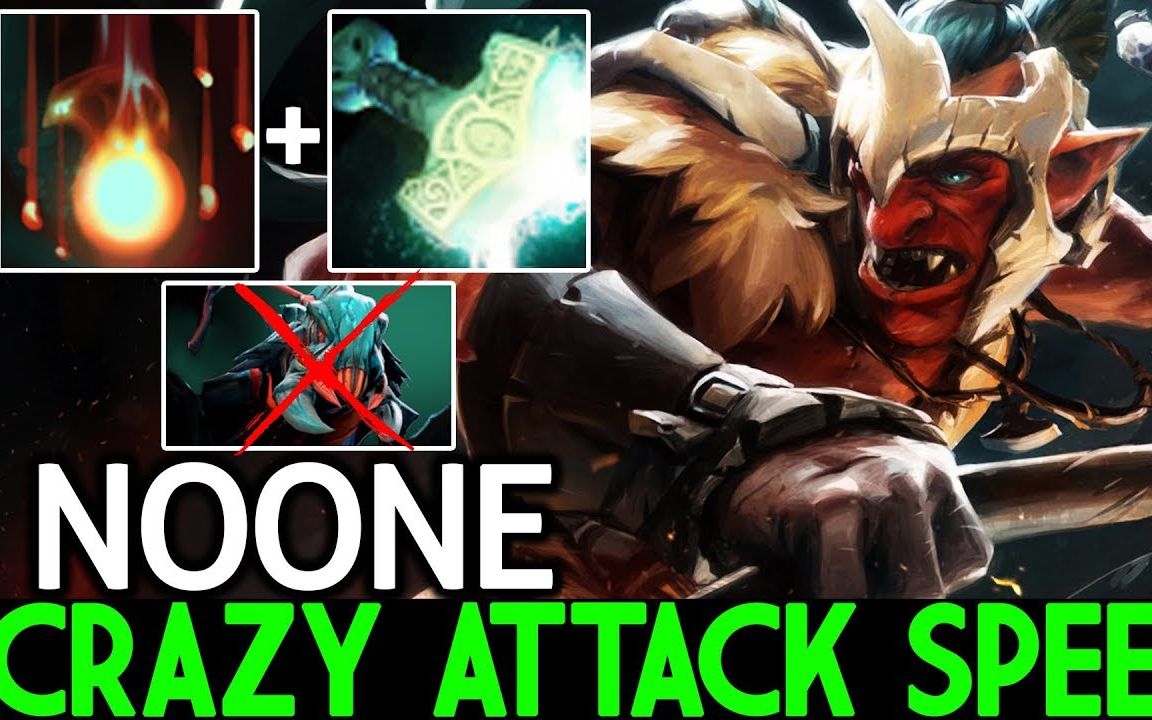 noone [troll warlord] crazy attack speed mjollnir build