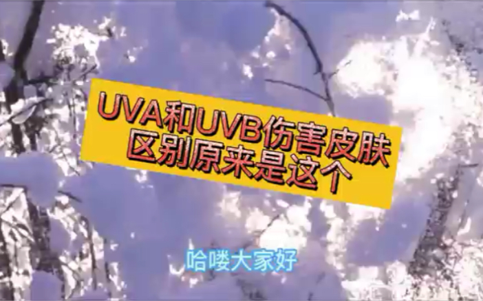 UVA UVB对皮肤的伤害区别原来是这个,快看看你了解不?哔哩哔哩bilibili