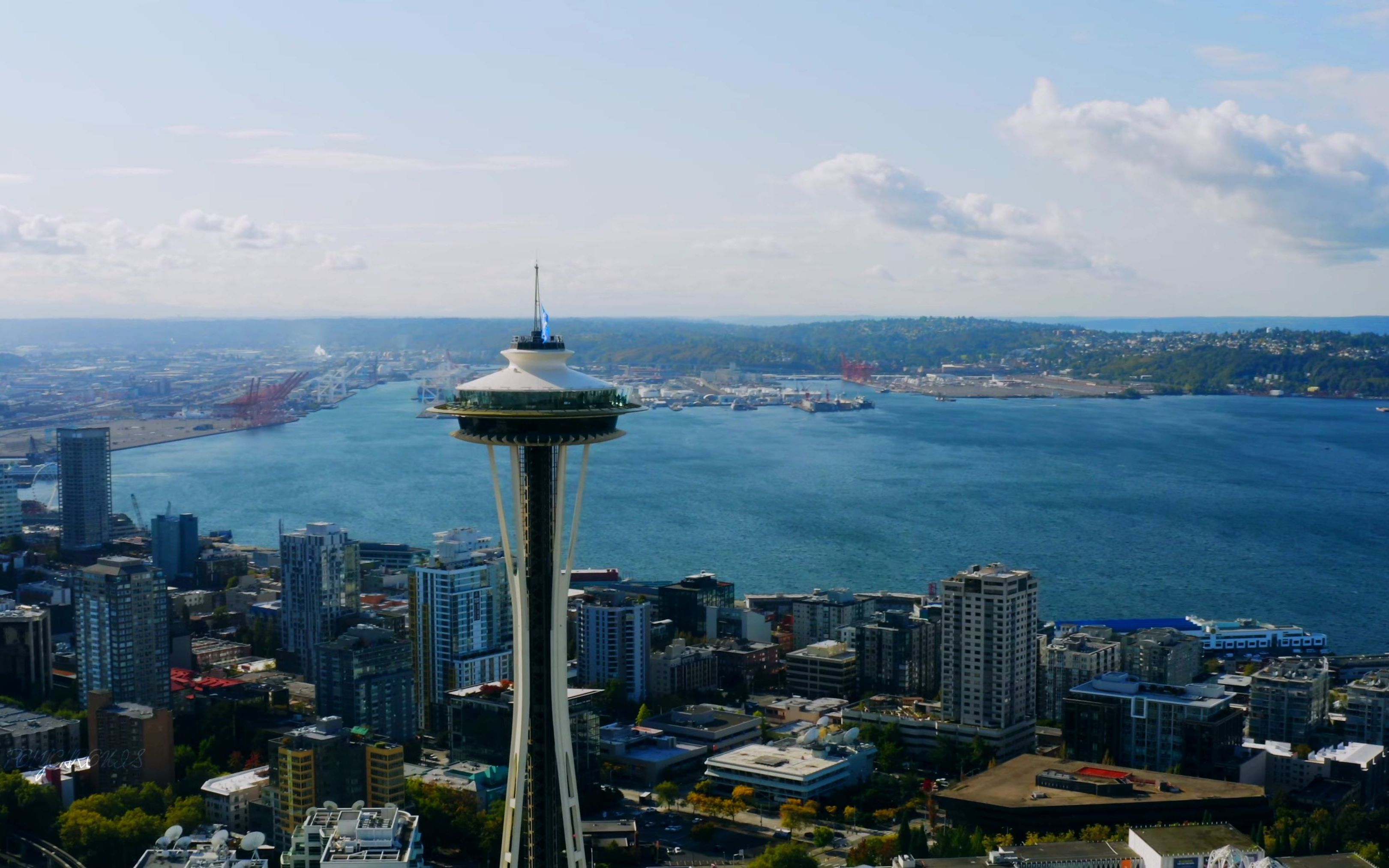 西雅图 2022 9694 无人机航拍 4k 华盛顿 美国