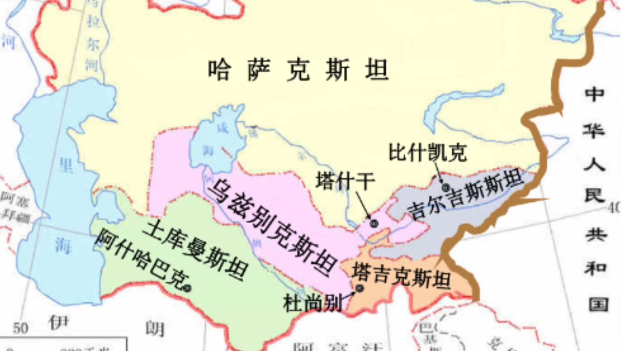 【亚洲 乌兹别克斯坦uzbekistan】 白金之国 100苏姆 1994年