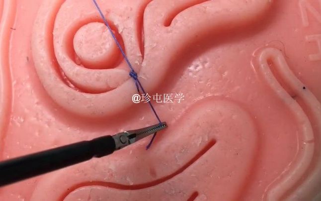 6.打结(2种技巧:落针和持针)腹腔镜体内缝合基础知识和新学员的技巧哔哩哔哩bilibili