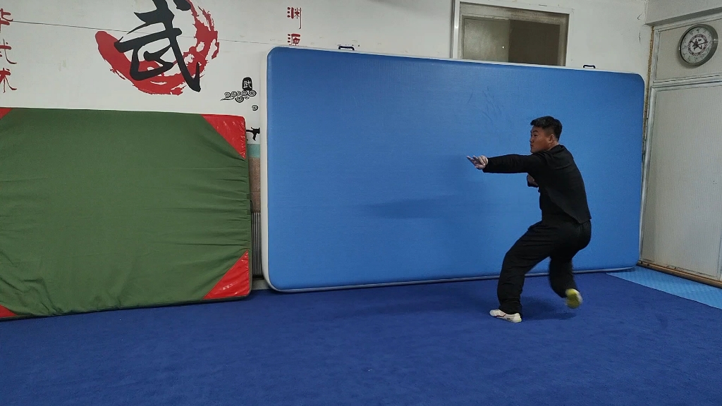 七星螳螂拳崩步套路