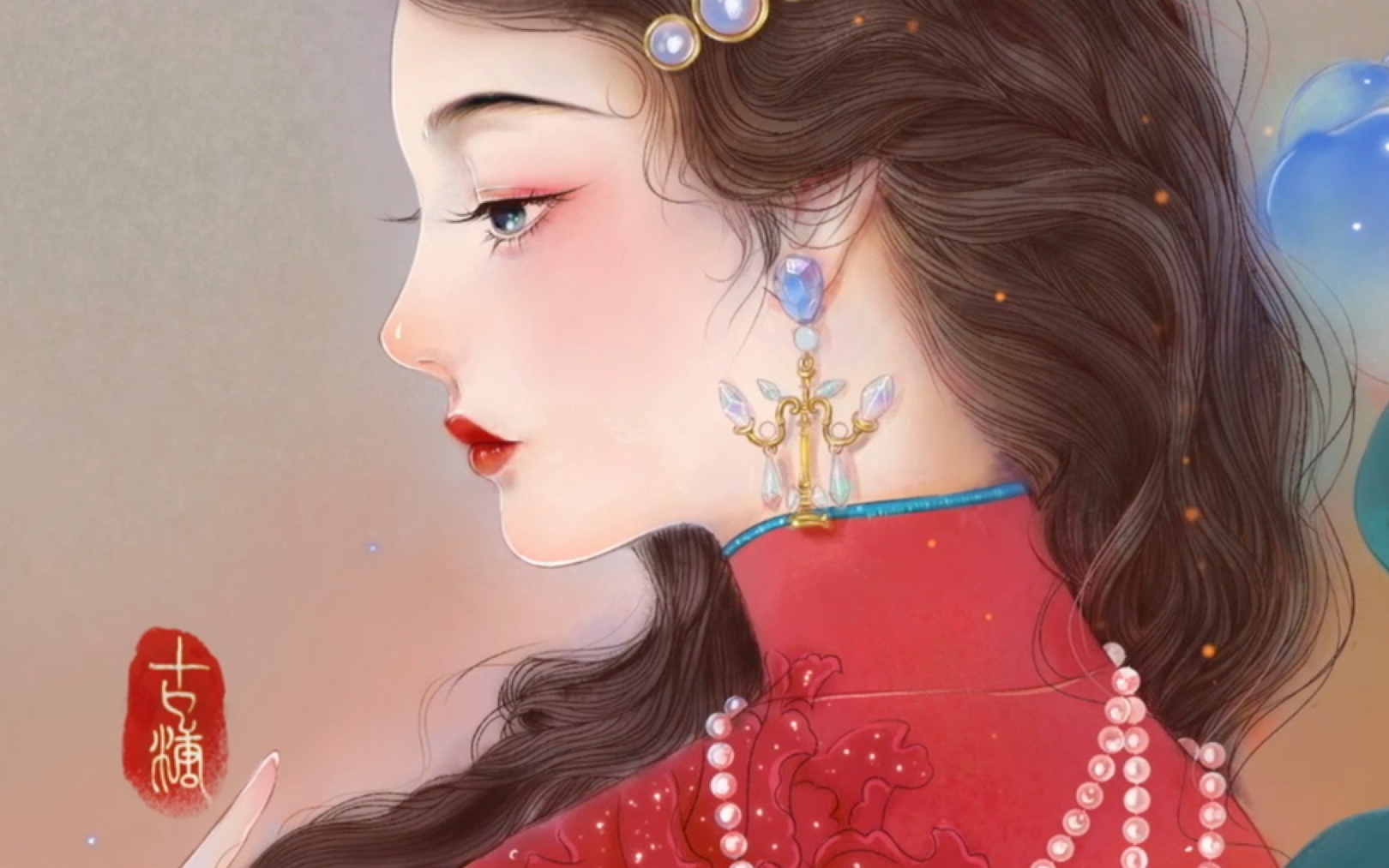 【ipad古风绘画】我明白你回来,所有我会等!