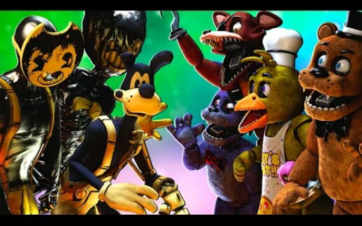 [sfm fnaf] 程式化vs 班迪