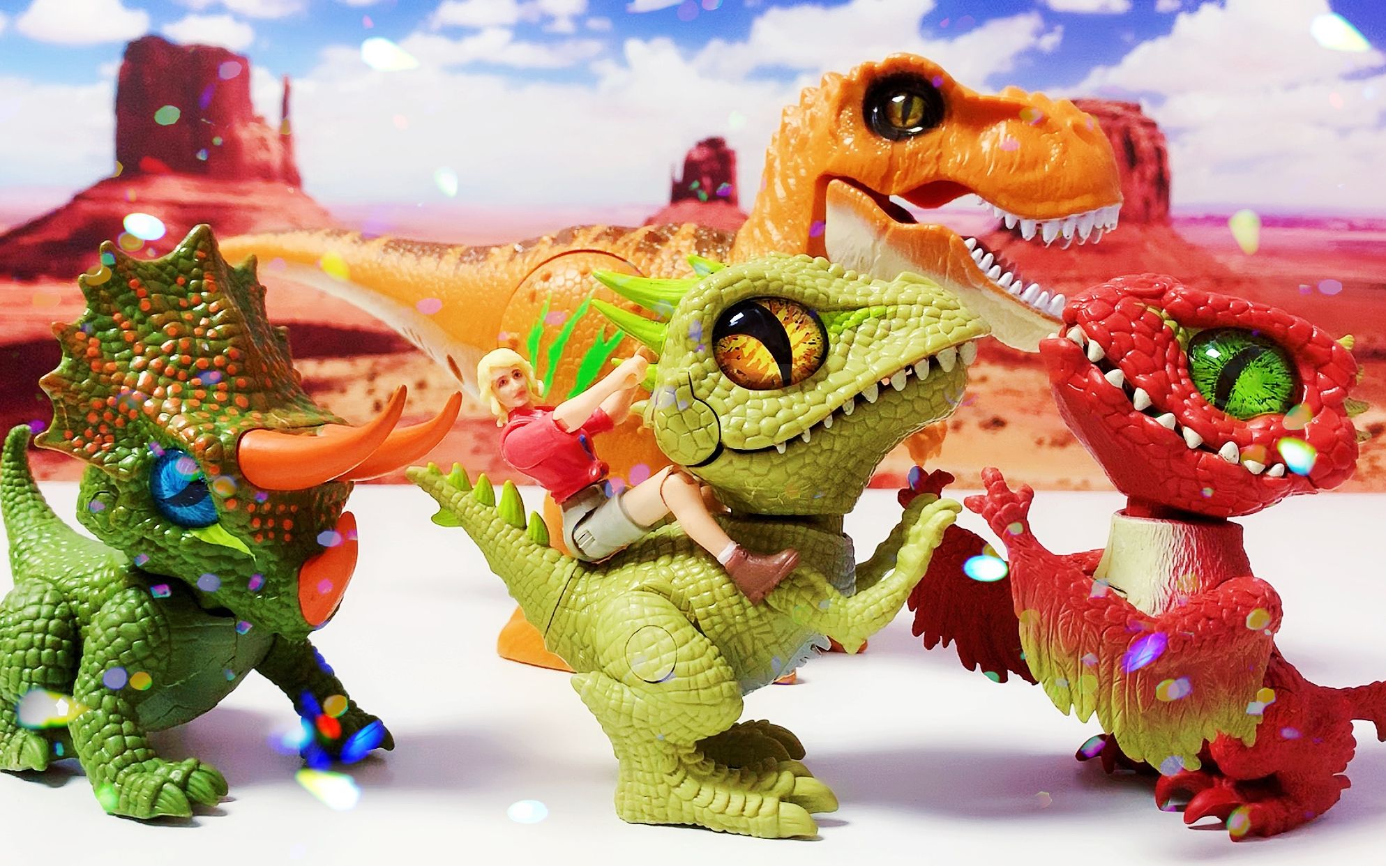 绝版美泰侏罗纪世界声光迅猛龙宝宝恐龙霸王龙_哔哩哔哩_bilibili