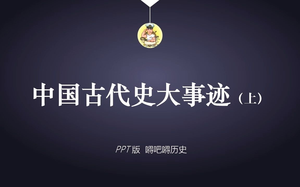 [图]PPT版 中国古代史时间轴（上）远古至魏晋南北朝