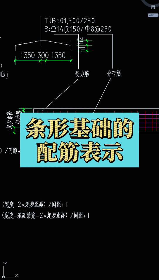 条形基础的配筋表示哔哩哔哩bilibili