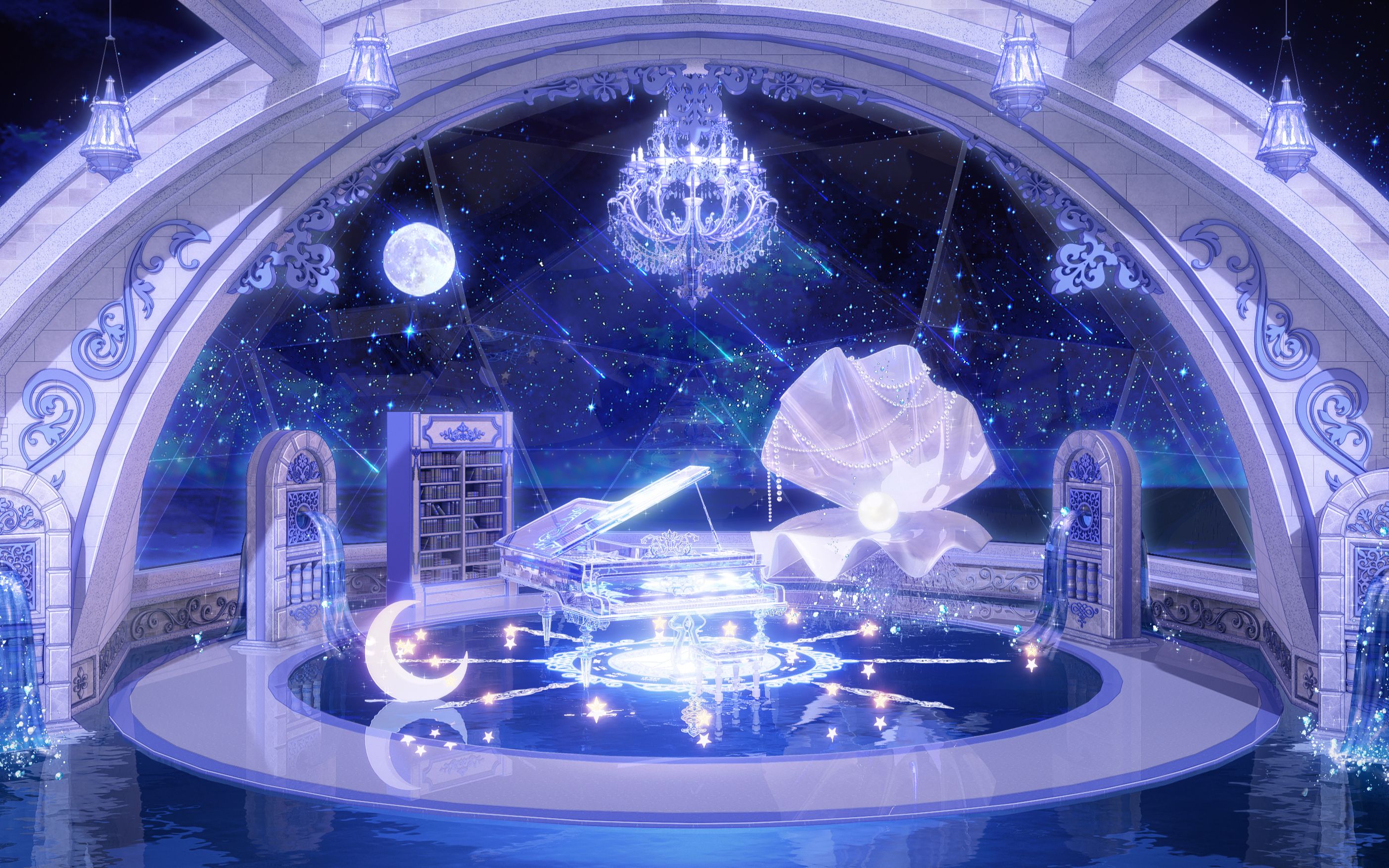 vup直播场景 梦幻海底 ▏ 3d辅助绘画