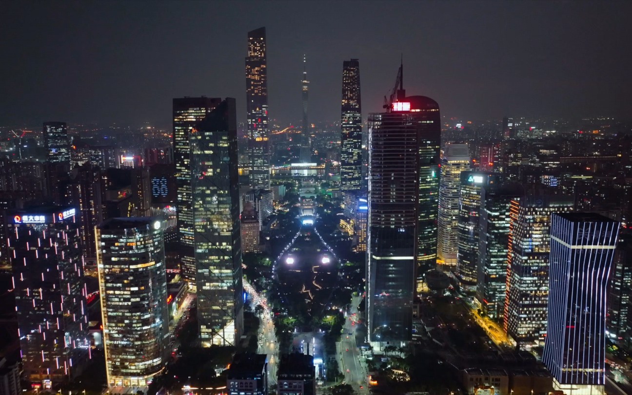 [图]Mavic3航拍的广州夜景