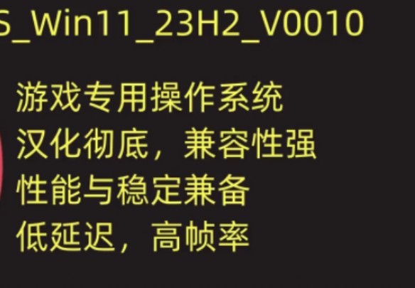 游戏系统Windows11 23H2 64位 游戏定制优化版,搭配硬件性能专业优化工具,游戏起飞!哔哩哔哩bilibili