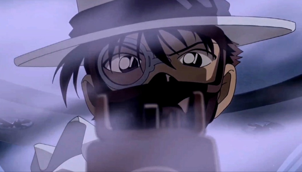 基德大人单手压枪太帅了