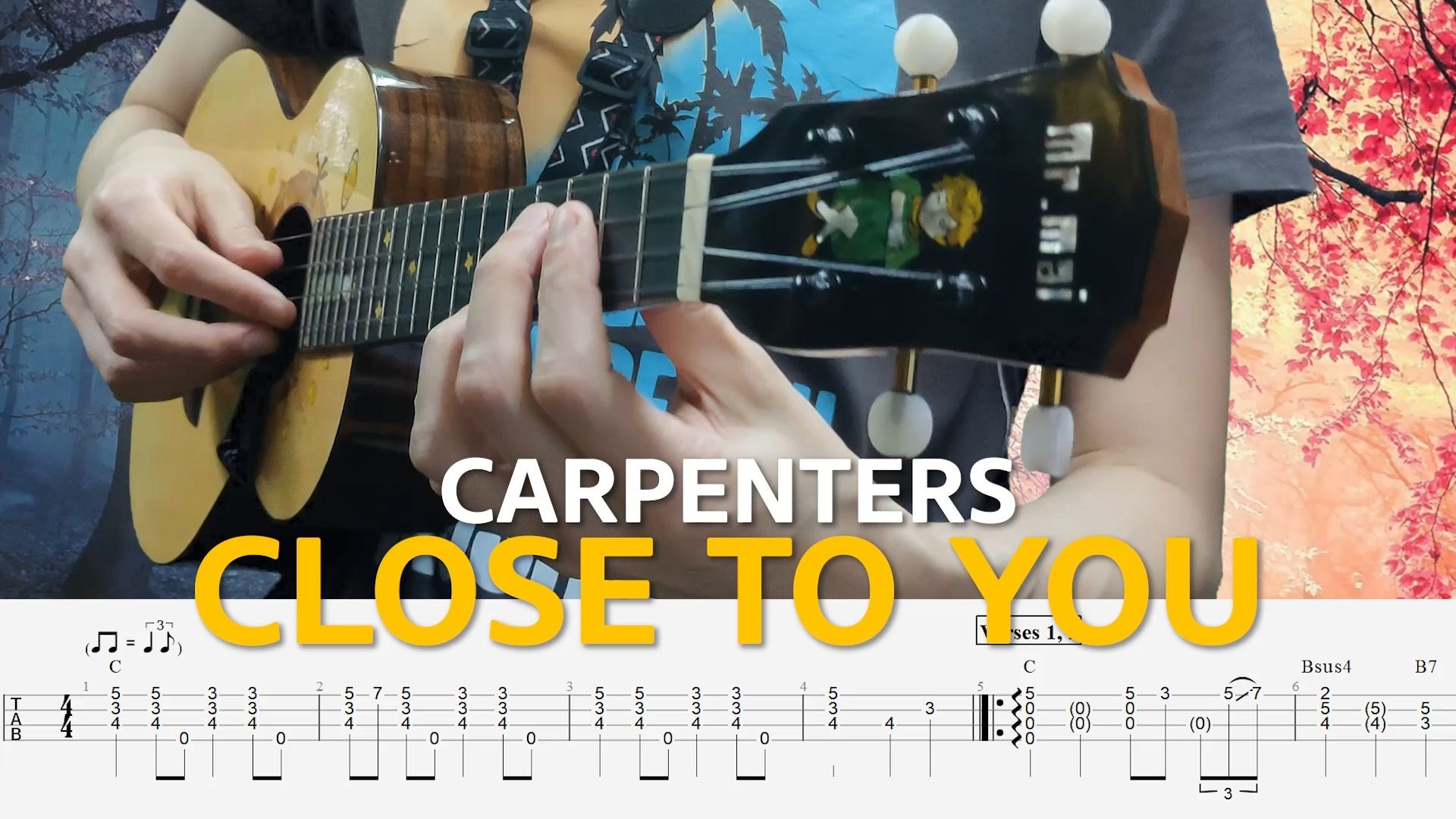 carpenters – close to you. 尤克里裡指彈套