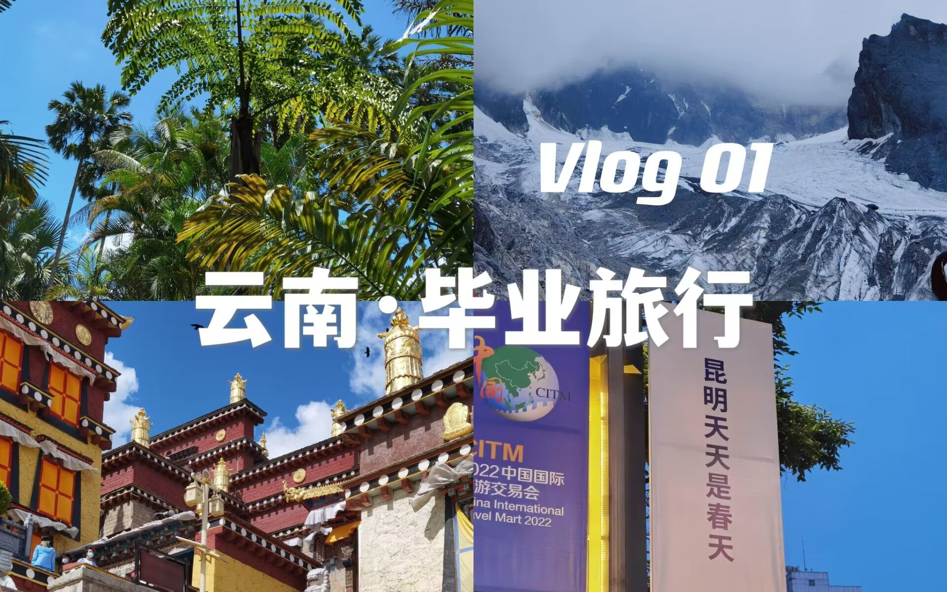 [图]Vlog 1|毕业旅行之云南|双人行|夏天总得来场出行吧|西双版纳|香格里拉|玉龙雪山