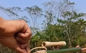 在家自制竹弹弓-竹弹弓的制作方法