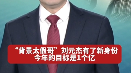 背景太假哥”刘元杰有了新身份!新年他定了1个亿的“小目标”哔哩哔哩bilibili