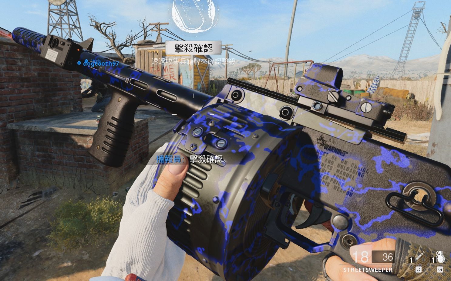 使命召唤战区打击者streetsweeper评测双枪退位