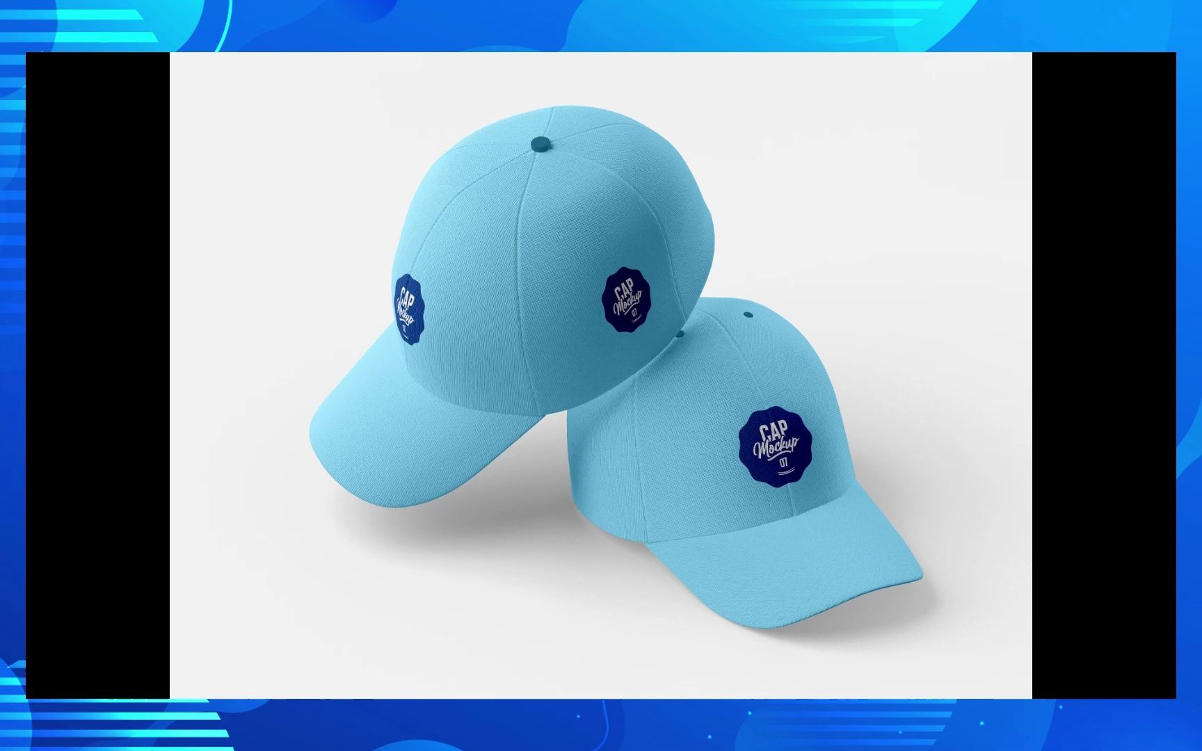 遮阳帽帽子鸭舌帽棒球帽vi样机模板下载【2022期】