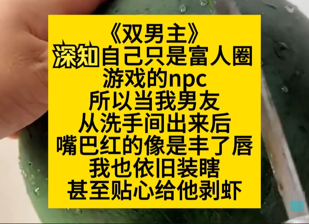 双男主 深知自己只是富人圈的游戏npc,所以当我男友从洗手间出来后,嘴巴像是丰了唇……小说推荐哔哩哔哩bilibili