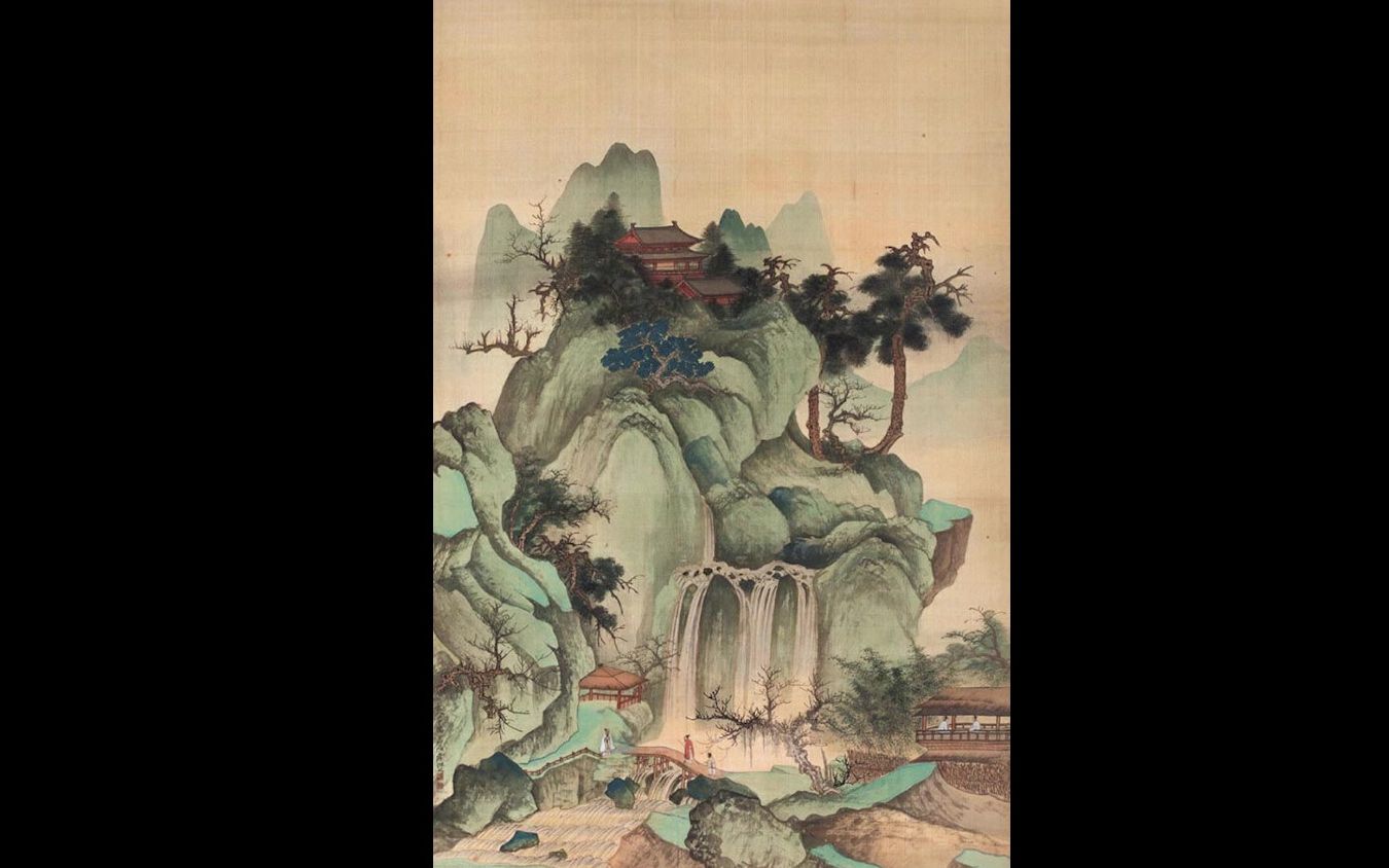 [图]5分钟欣赏国画大师作品：张大千 高清作品/学生党提高审美