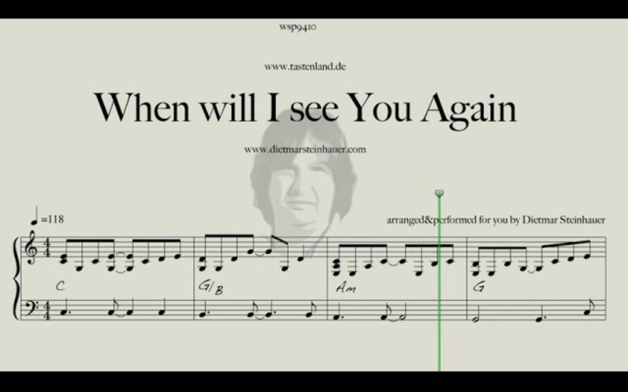 [图]When will I see You again - Easy Piano