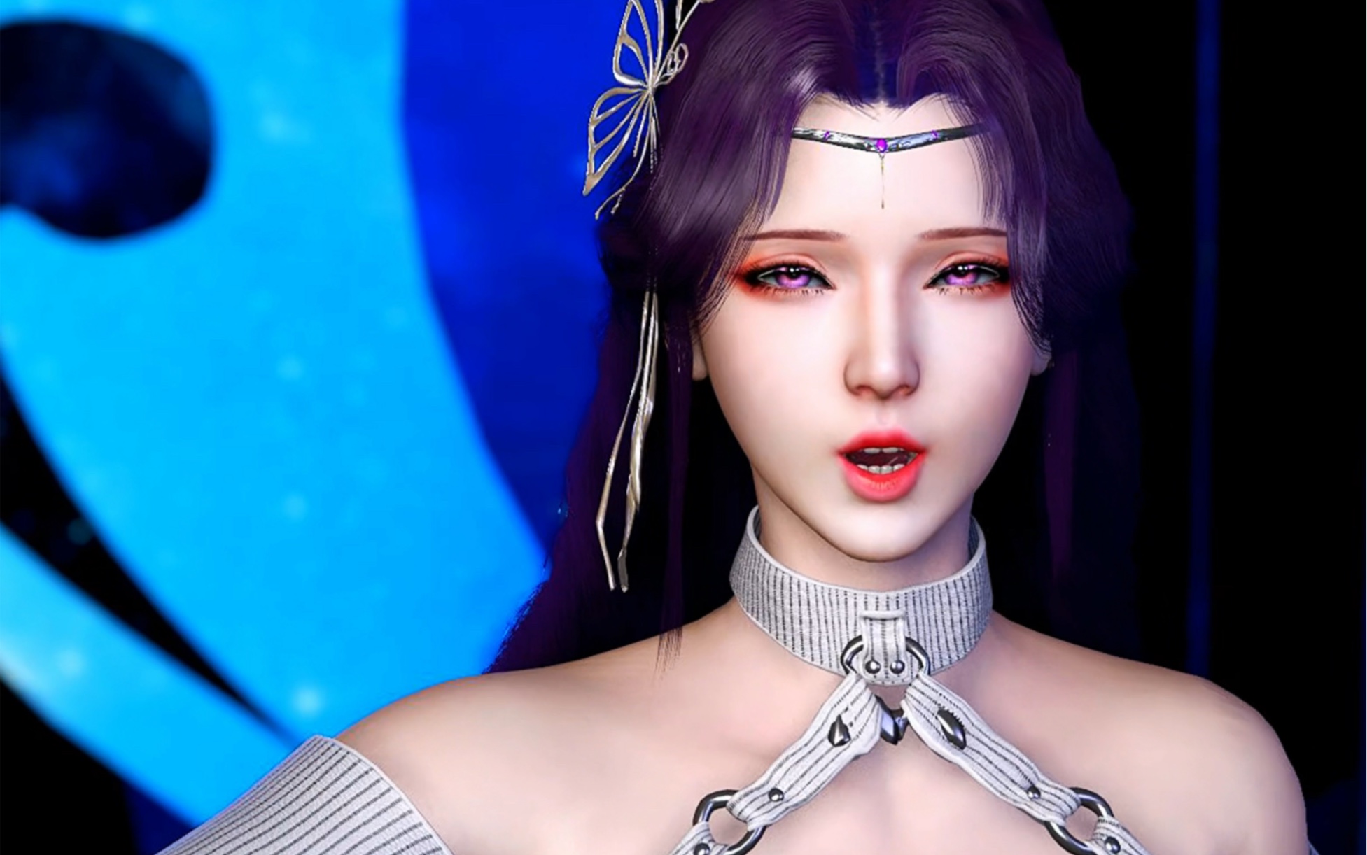 国漫女神云曦唱歌《但愿人长久》竖屏4k600帧