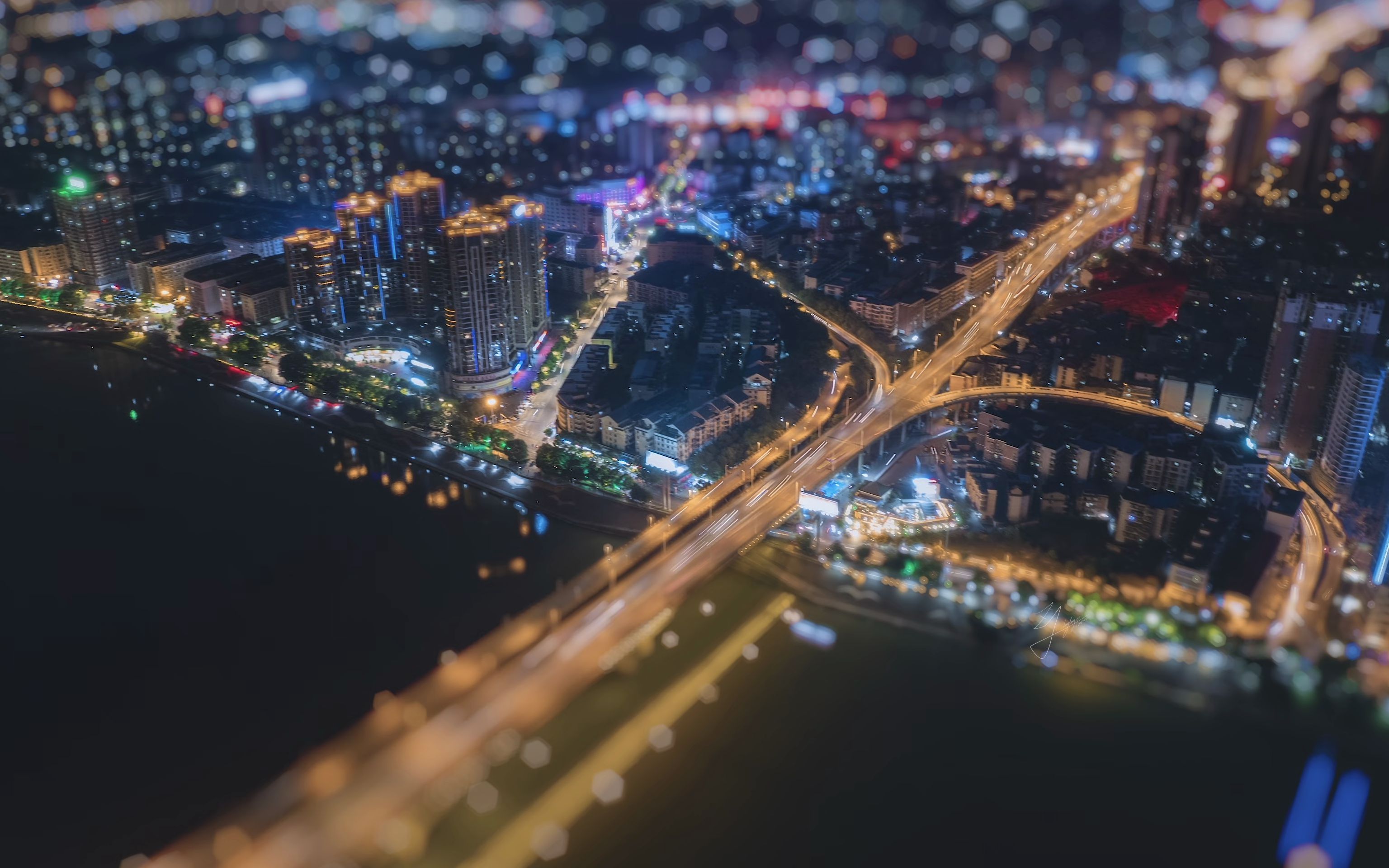 衡阳市小人国夜景移轴