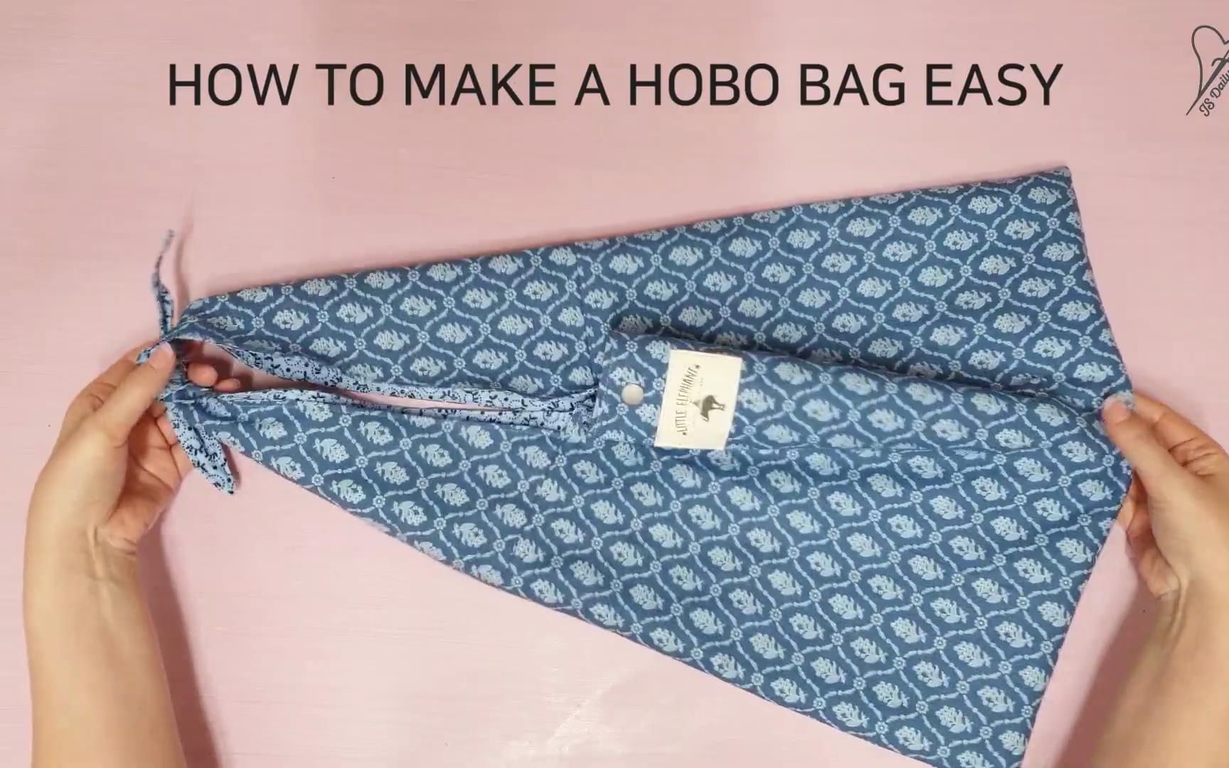 [图]布艺 How to make a hobo bag easy Make it in 10 minutes