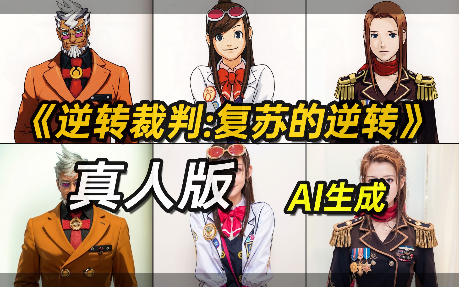 [图]《逆转裁判复苏的逆转》真人版【AI生成】【Phoenix Wright Ace Attorney real person Made by AI】