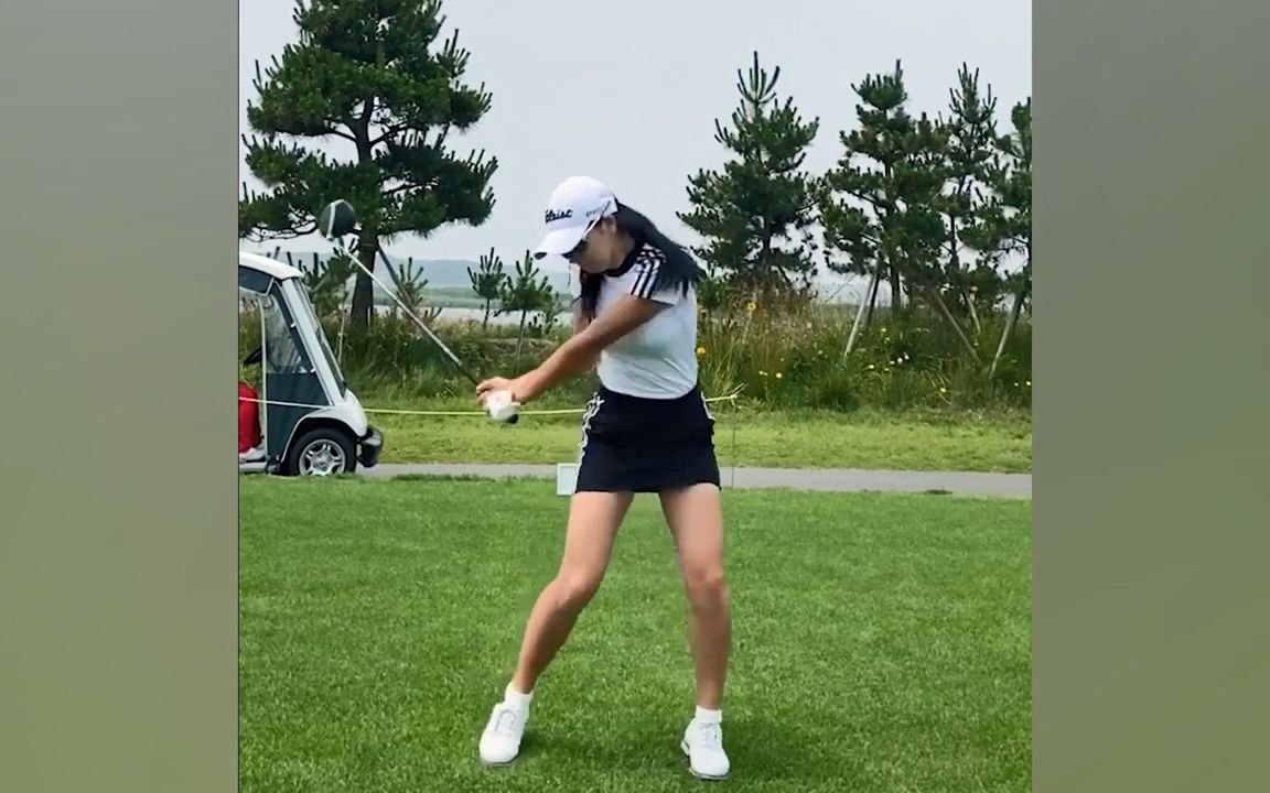 [Sero Golf TV] 美女高尔夫挥杆系列KLPGA职业选手朴诗恩哔哩哔哩bilibili