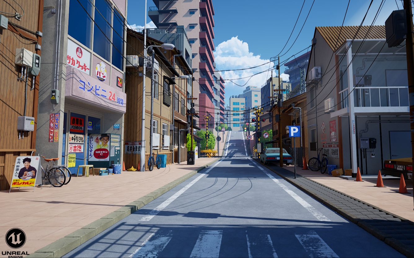 ue5风格化 ———东京街道