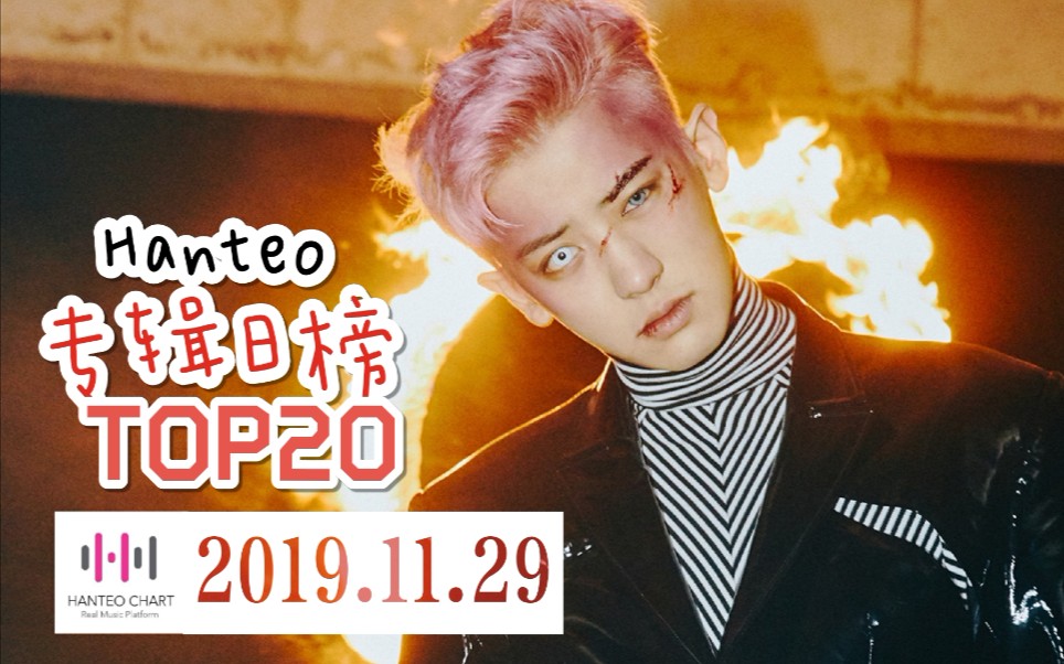 【2019.11.29】韩国H榜专辑销量日榜TOP20哔哩哔哩bilibili