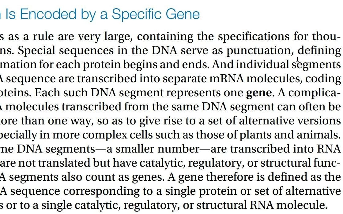 生物原版教科书《细胞的分子生物学》带读1.7,蛋白质由特定的基因编码哔哩哔哩bilibili