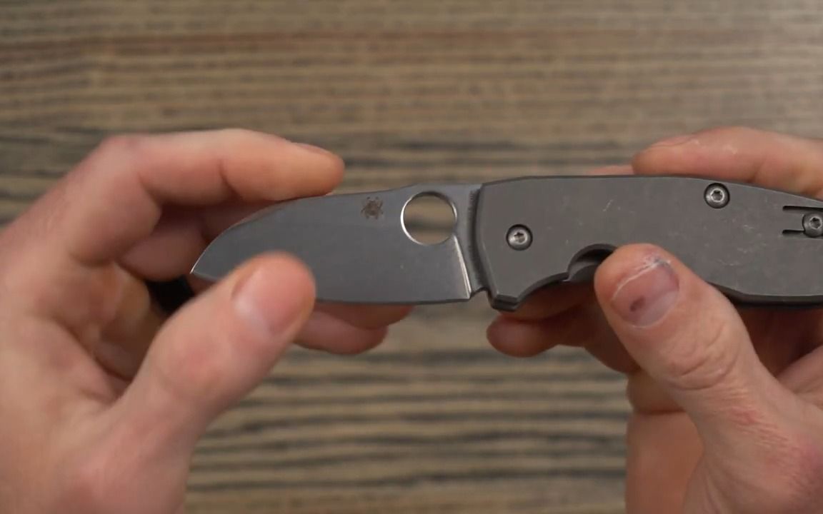 spyderco美国蜘蛛 techno 2 c158tip2 pocket cts xhp钢钛合金柄折刀