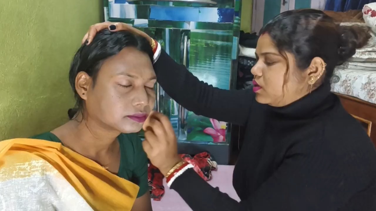 sangi asmr indian school teacher makeup doing swe