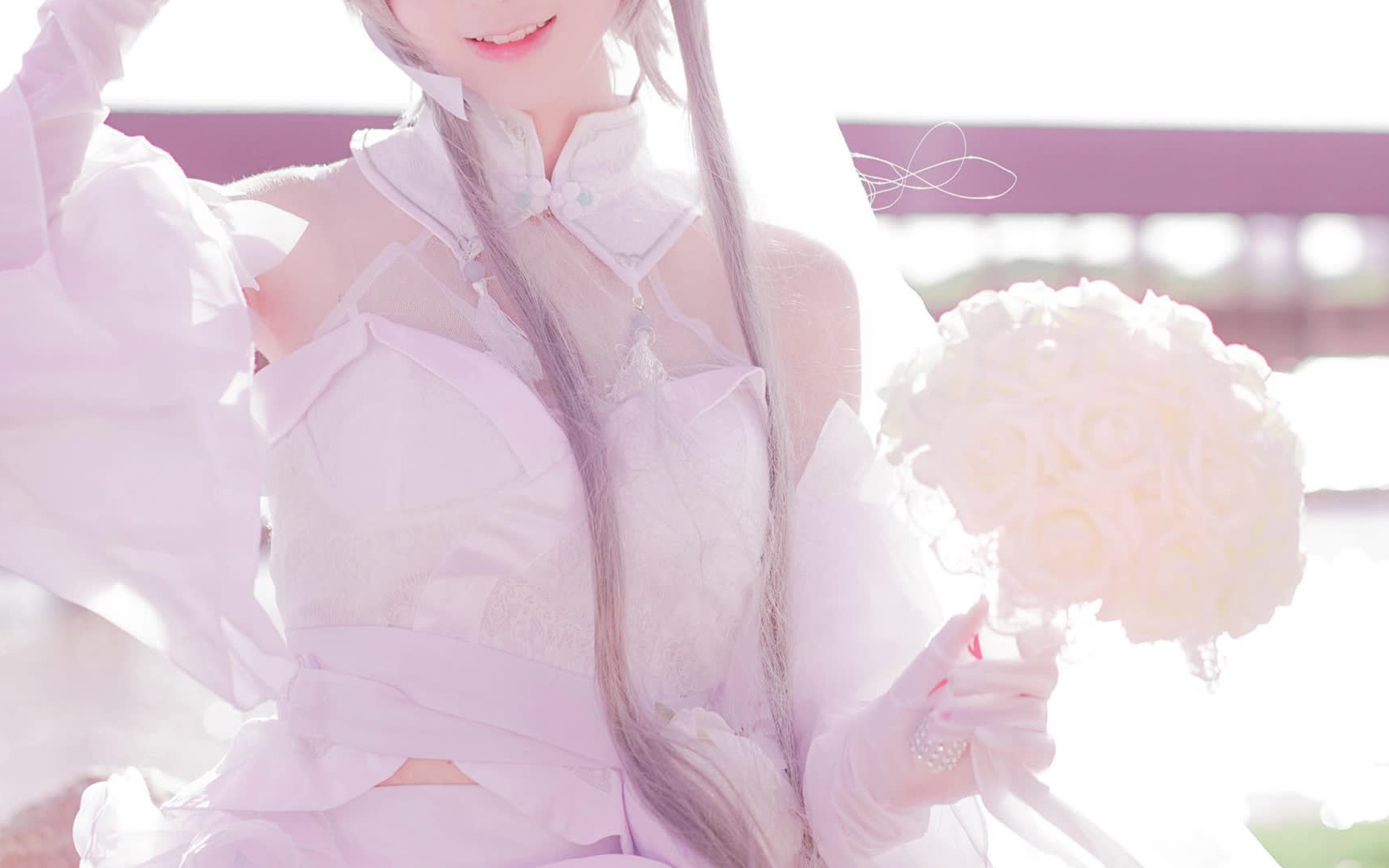 洛天依婚纱绝对领域