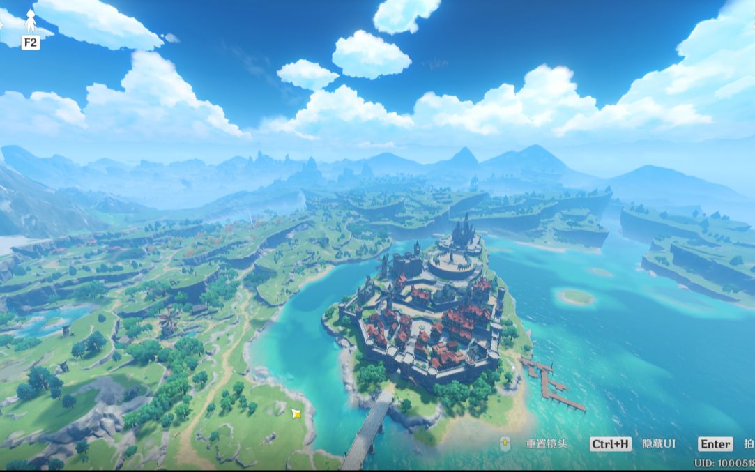 【原神】自由视角游览提瓦特大陆是一种玩飞行游戏的体验