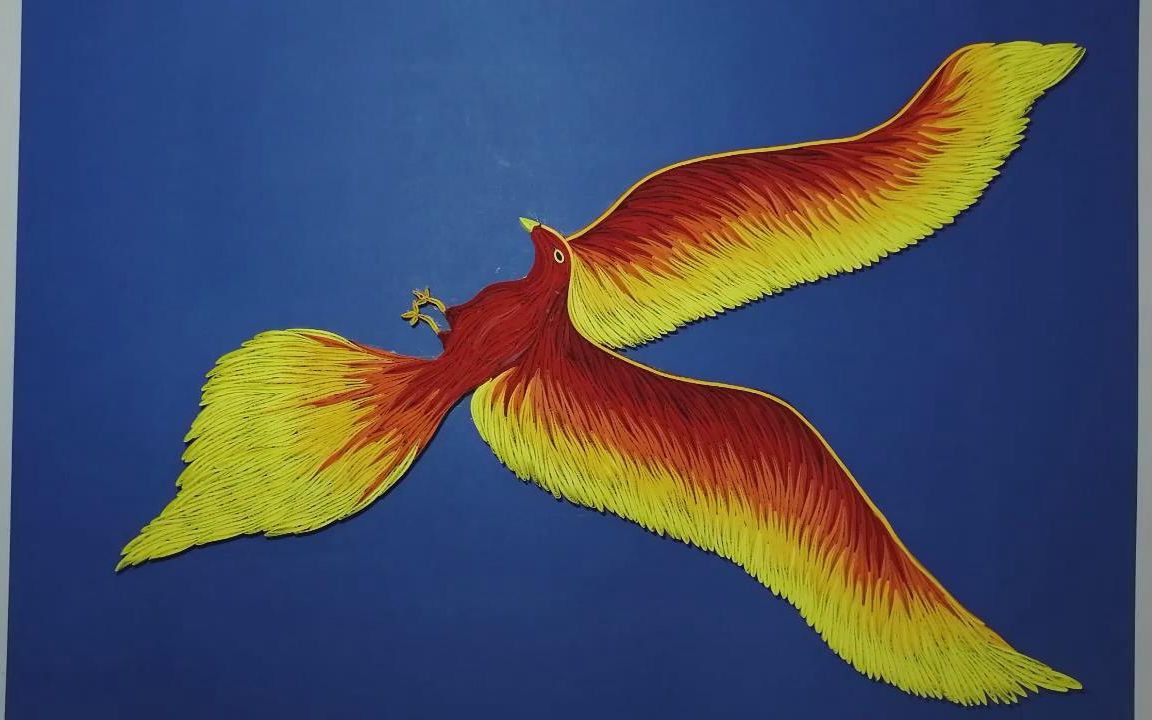 衍纸【quiling】希腊神话 凤凰鸟