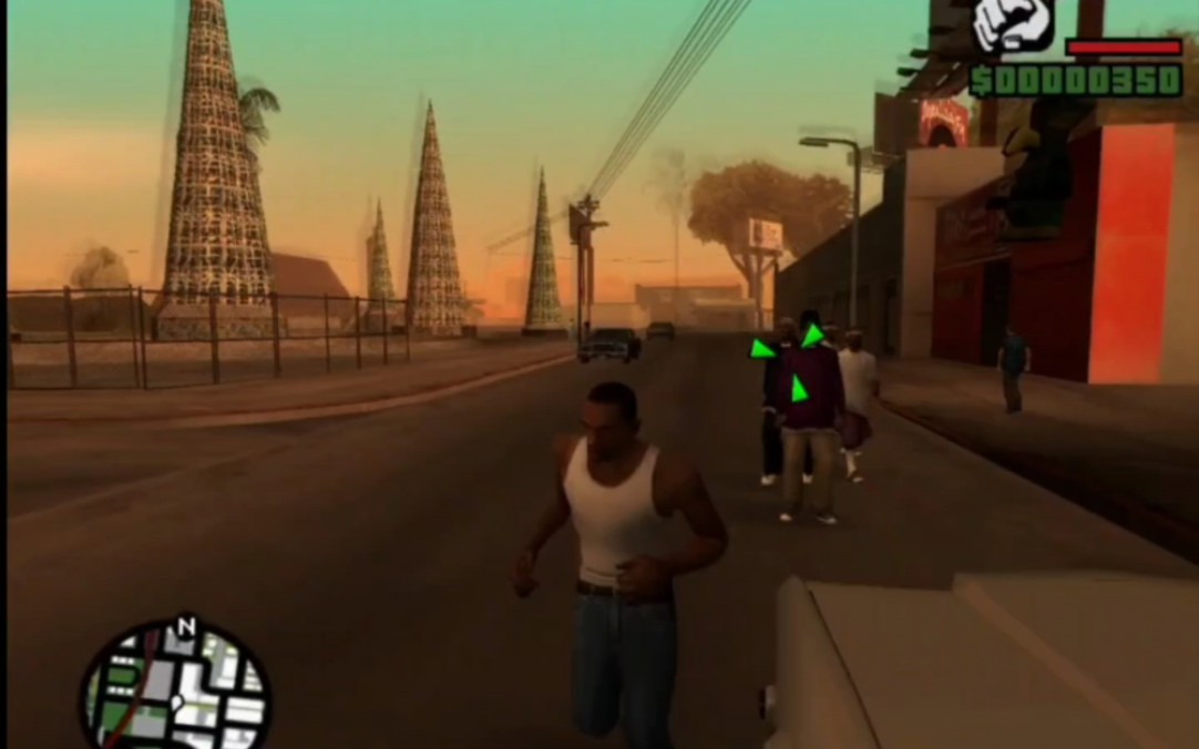 《ps2 版圣安地列斯》手机试玩