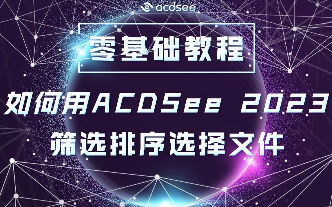 【零基础教程】如何用ACDSee 2023 筛选排序选择文件哔哩哔哩bilibili