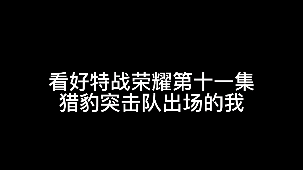 [图]特战荣耀不好看？反正我被猎豹突击队击中了！