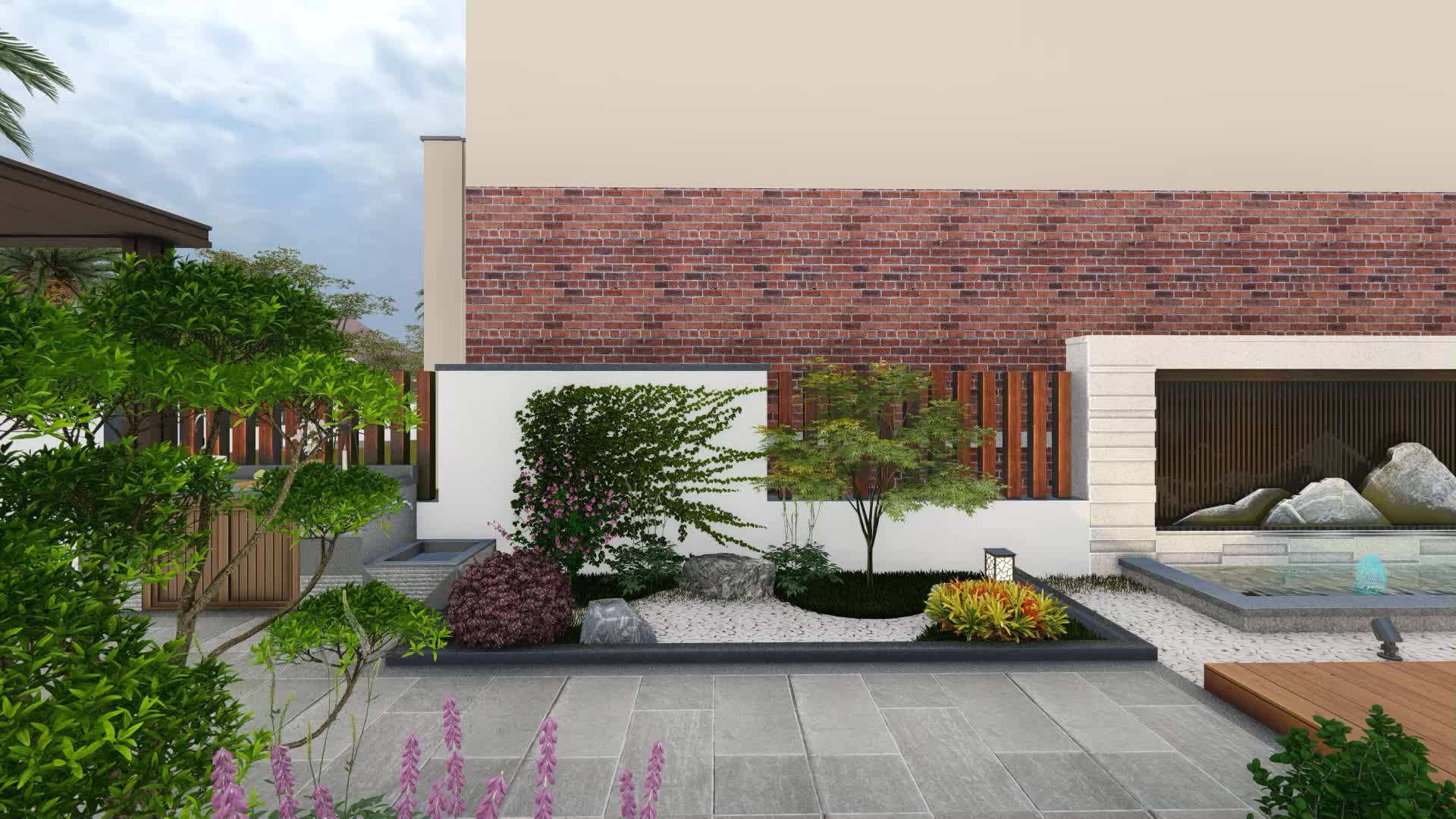 日式花园设计,花园景墙设计,一切从简,回归自然庭院生活