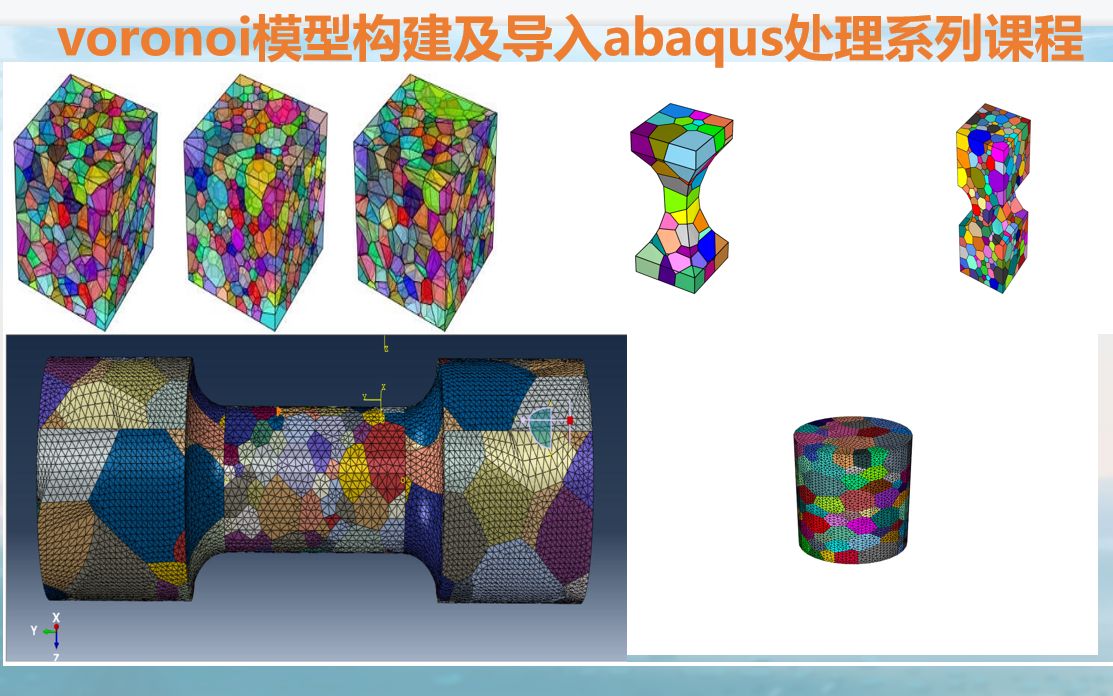 晶体塑性有限元voronoi建模哔哩哔哩bilibili