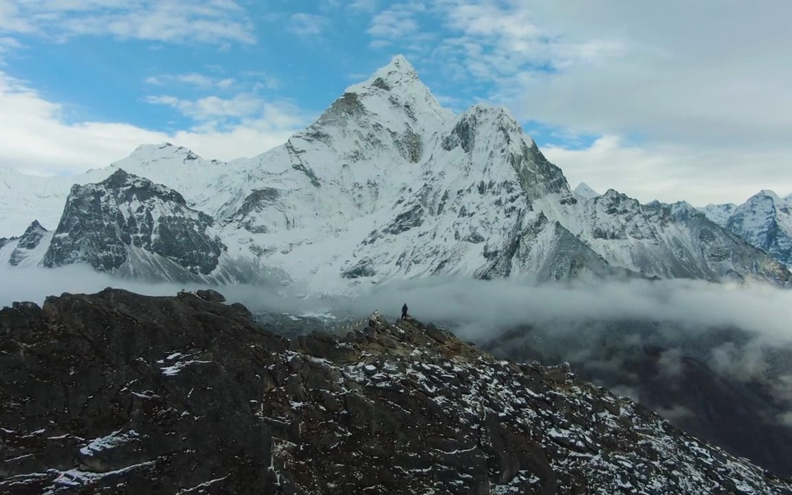 【风景展示】4K 超高清珠穆朗玛峰世界上最高的山景哔哩哔哩bilibili