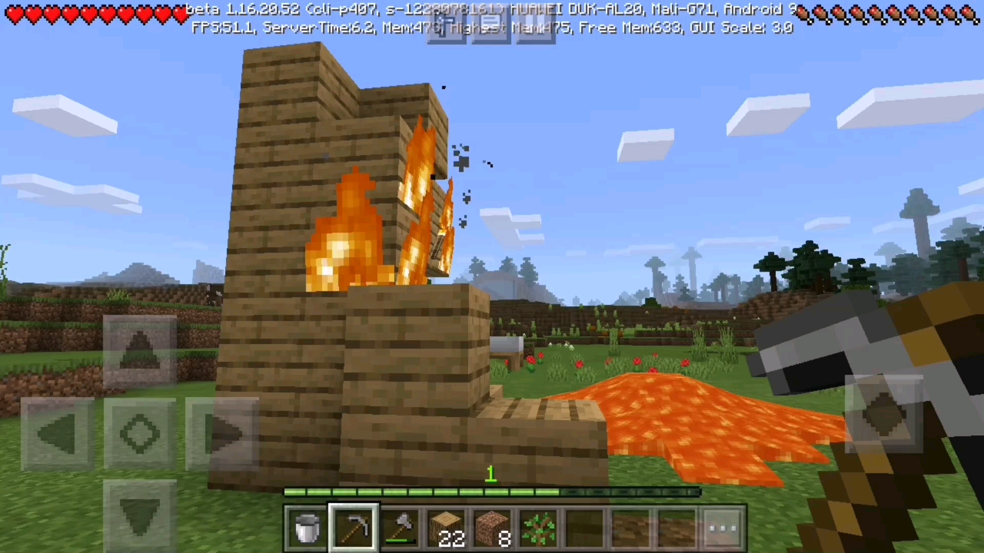 mc在木头屋子中使用岩浆作为垃圾桶