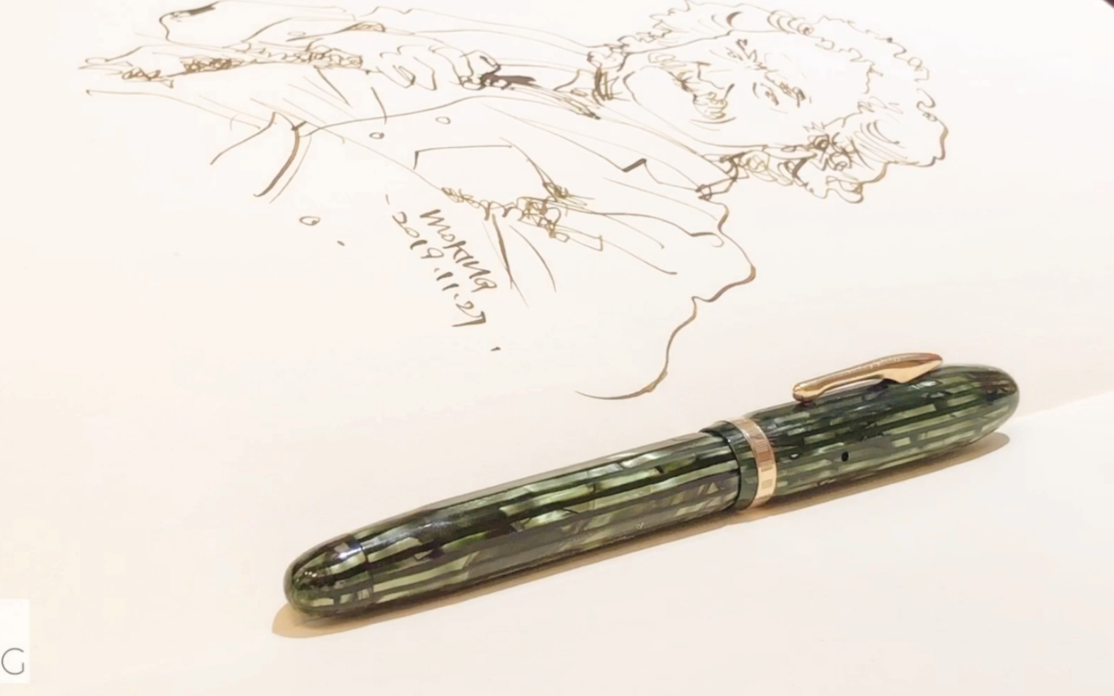 莫矜钢笔速写康克林带刻度的钢笔你见过吗