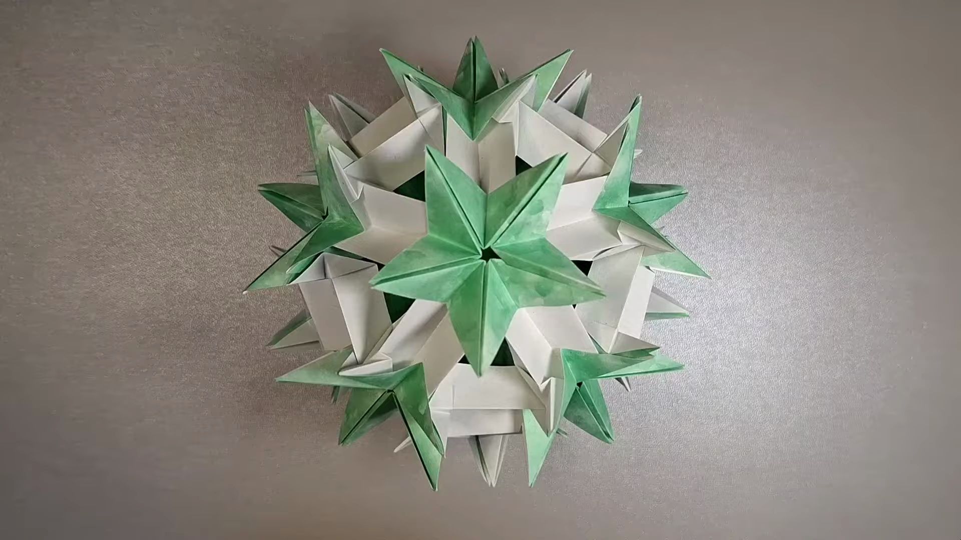 【prworigami】pecky折纸花球制作教程pecky kusudama