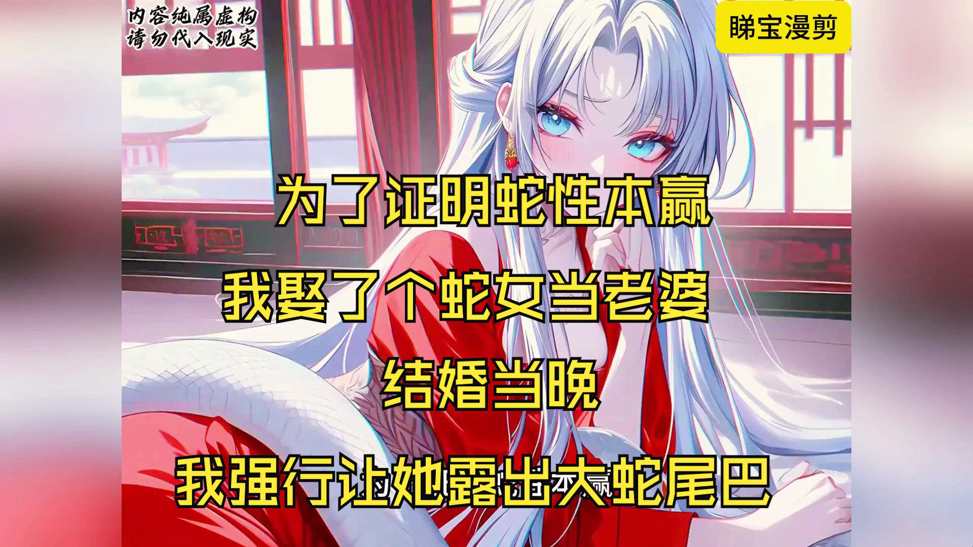 为了证明蛇性本赢,我娶了个蛇女当老婆,结婚当晚,我强行让她露出大蛇