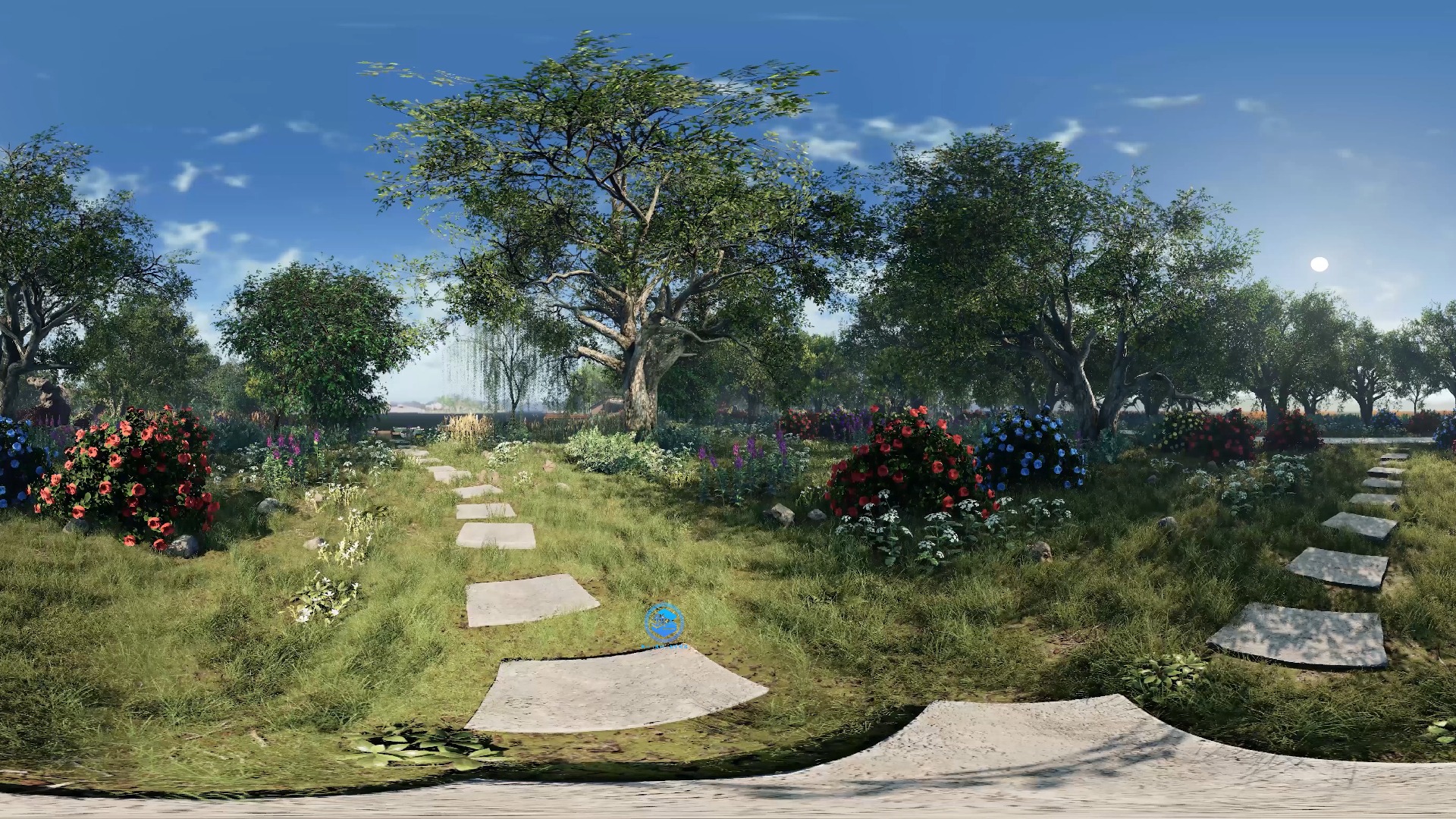 真实感漫步赛博御花园UE4K电影360全景视频裸眼VR原创数字园林设计哔哩哔哩bilibili