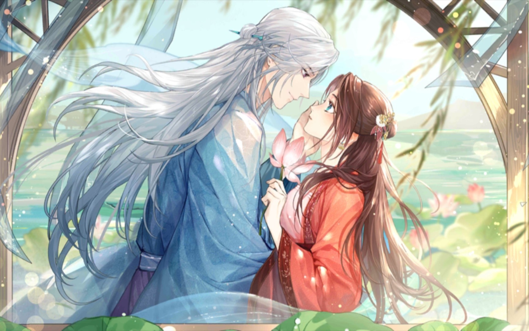 【花间绘君颜】公子遥极画像莲影濯濯回忆剧情