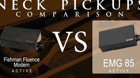 Fishman FLUENCE MODERN (alnico) vs EMG 85 - Active Neck Pickup_哔哩哔哩_bilibili